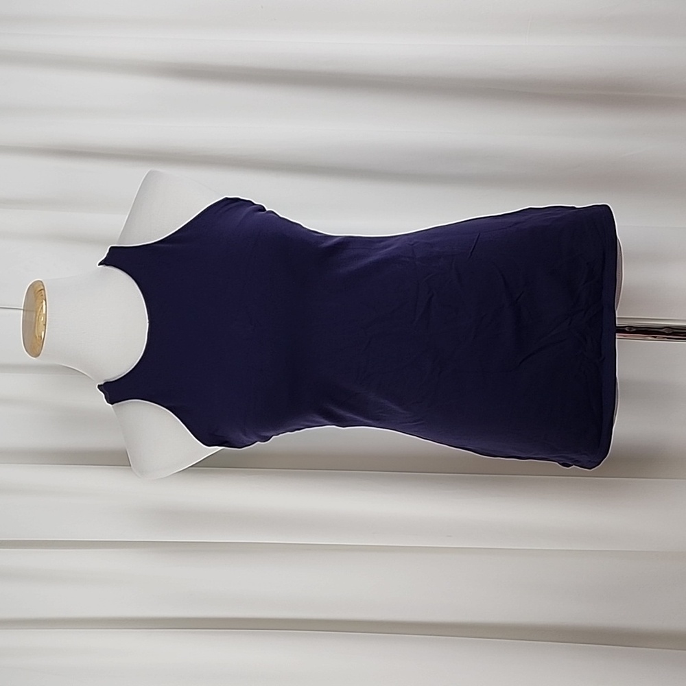 Montiel Holly Halter Cami Tank Navy Size Large 12-14